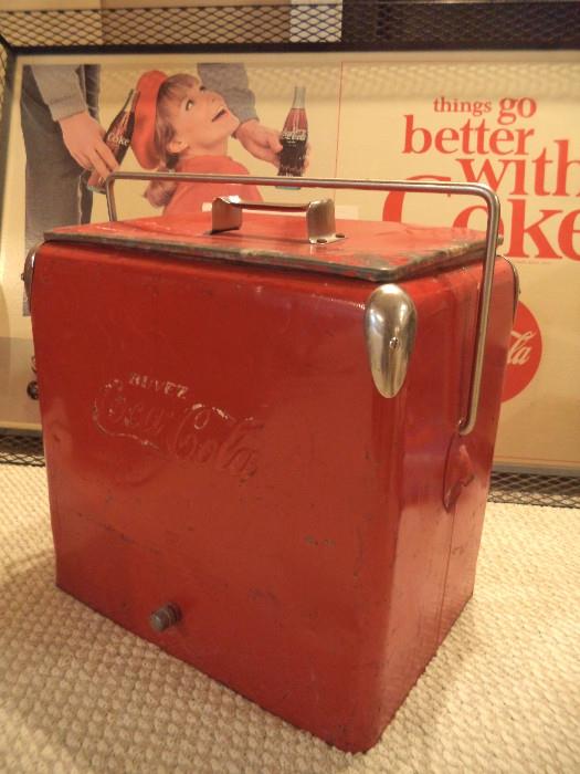 Canadian Coca Cola Cooler w/Interior Dividers