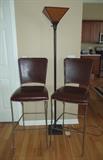 Bar Stools & Torchiere Floor Lamp
