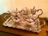 Silver Plate Victorian Pattern Tea Service