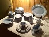 Set of Wedgwood Fine China in the Etruria Queen's Ware Pattern