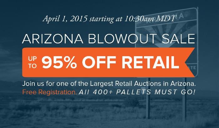 Come join us this Wednesday for one of Arizona's largest retail auctions! Bidding starts at 10:30am until all lots are sold! For more information: http://bit.ly/AZLive_Apr1