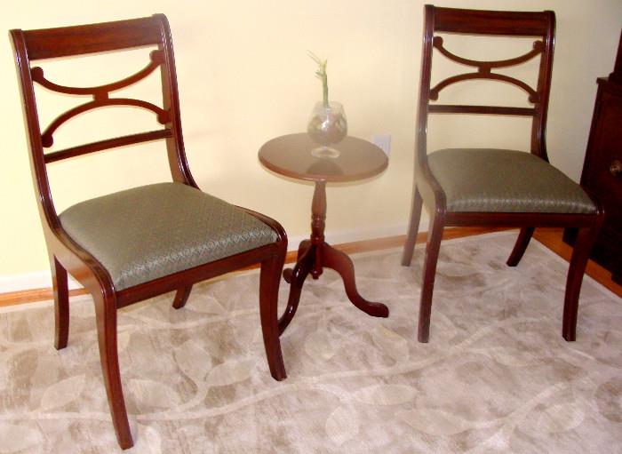 Two chairs that go with the table set, very nice condition