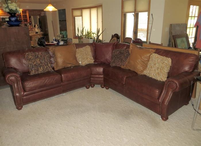 Gorgeous leather sectional