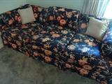 Upholstered sofa and matching loveseat, good condition