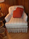 Upholstered easy chair