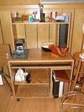 Nice small computer desk and CD holder
