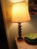 Lamp and 50's lazy Susan