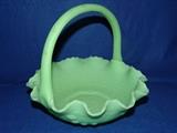 Fenton glass basket