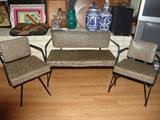 Vintage child's chair and sofa set
