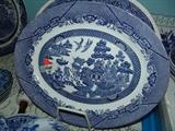 Large Blue Willow platter