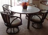 rattan table and chairs