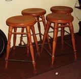 nice wood stool set