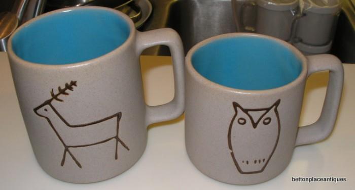 Two coffee mugs by Pigeon Forge pottery