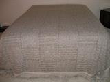 Beautiful Irish Avoca wool bedspread queen size