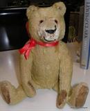 Antique Steiff bear with pin in ear.....10 inch 1930's bear ...