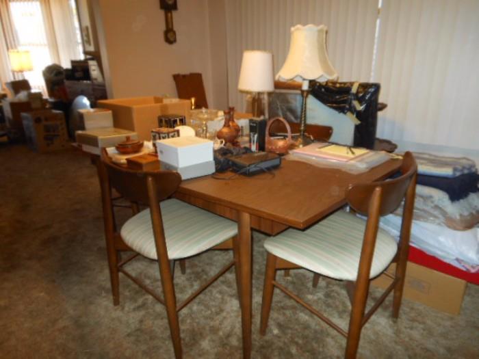 Mid Century dining table and chairs
