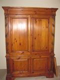 Oak TV Hutch approx. 4 1/2 width x 6 1/2 height