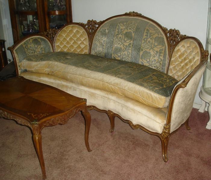 Victorian parlor sofa