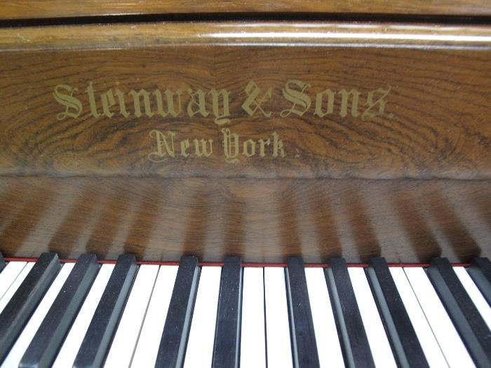 A19 #1 Sreinway & Sons 1860 Antique Square Grand Piano #13075 Condition of 8/9