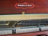 A19 #5 Schafer & Sons 38” 1984 Red Oak Console Piano #540-609 Condition of 6