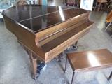 D5# 6 Schiller 1941 Baby Grand Piano Dark Mahogany Finish Very Rough Condition of 5 #101183