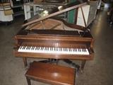 D5# 6 Schiller 1941 Baby Grand Piano Dark Mahogany Finish Very Rough Condition of 5 #101183