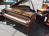 K1778 #8 Wurlitzer 1931 Baby Grand Piano 4’10’’ Mahogany Finish Rough Condition of 5-6 #124462