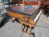 K1778 #8 Wurlitzer 1931 Baby Grand Piano 4’10’’ Mahogany Finish Rough Condition of 5-6 #124462