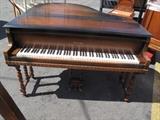 K1778 #8 Wurlitzer 1931 Baby Grand Piano 4’10’’ Mahogany Finish Rough Condition of 5-6 #124462