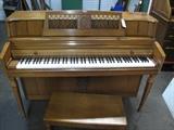 A40 #9 Wurlitzer 42” 1971 Maple Console Piano #1149986 Condition of 9
