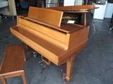 A19 #10 Story & Clark 5’3” 1970 Walnut Baby Grand Piano #455001 Condition of 9