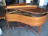A19 #10 Story & Clark 5’3” 1970 Walnut Baby Grand Piano #455001 Condition of 9