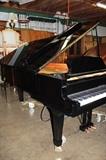 A54 #14 Yamaha 7’6” Model C7 1991 Conservatory Black Hi Gloss Grand Piano with DiscLaver Digital player working *few scratches on top* #F4970447 Condition of 9/10