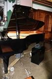 A54 #14 Yamaha 7’6” Model C7 1991 Conservatory Black Hi Gloss Grand Piano with DiscLaver Digital player working *few scratches on top* #F4970447 Condition of 9/10
