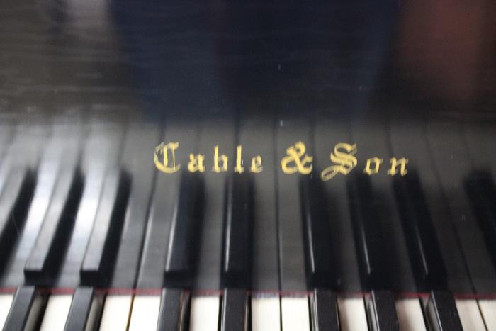 A54 #2 Cable & Sons 5’ 1932 Black Satin Baby Grand Piano *few scratches,chips* #156372 Condition of 8