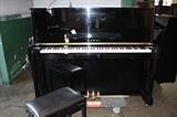A54 #10 Kawaii 48” Model CX-210 Black Hi Gloss Studio Upright Piano #2252692 Condition of 8/9