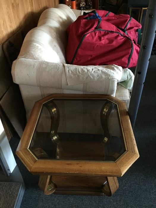 End Table with glass top
