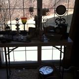 Candle holder, decor items and accent piece clocks.