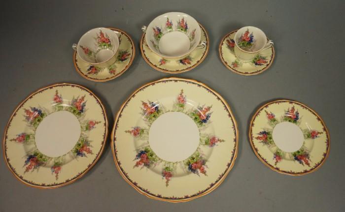 Lot 94:  75pc  Set ALFRED MEAKINS Dinnerware. Service for 12. : Dimensions:   --- 