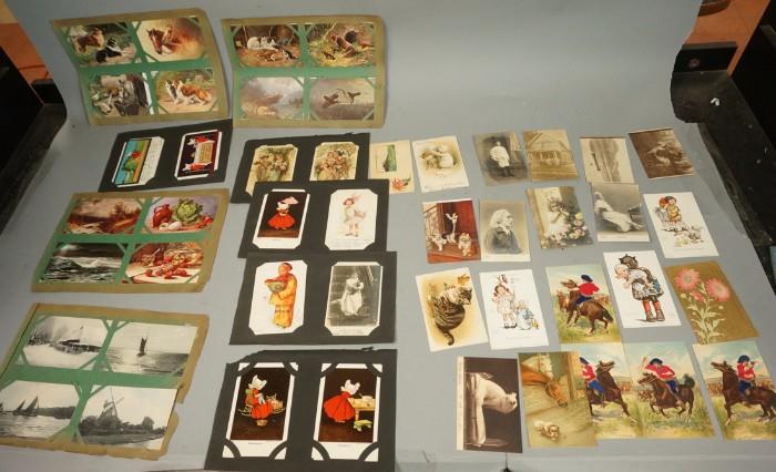 Lot 220:  78pc Collection of Vintage Holiday Christmas Post Cards. Some New Years. Many printed in Germany. : Dimensions:   --- US Shipping charge: $20