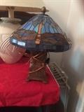 #52 dragon fly lamp $75