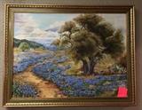Bluebonnet oil painting.