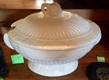 White ceramic tureen.