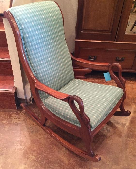 Antique Lincoln rocker (now in Bargainville!)