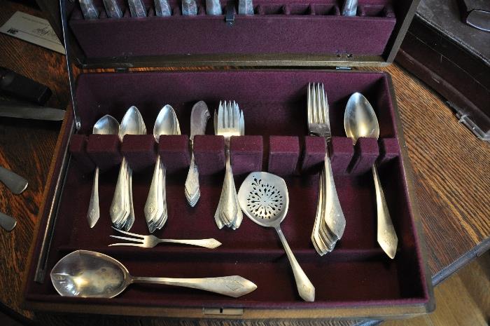 Service for 8 (53 pieces) Sterling Silver Flatware