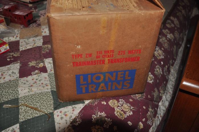 Lionel Multi-control TRAINmaster type ZW Transformer in original shipping box