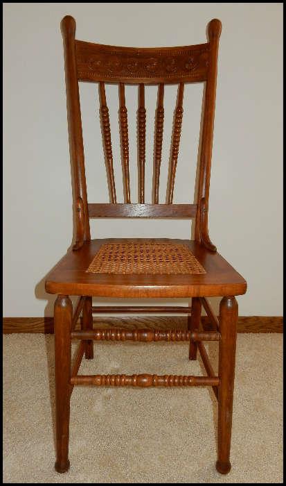 Pressed back chair