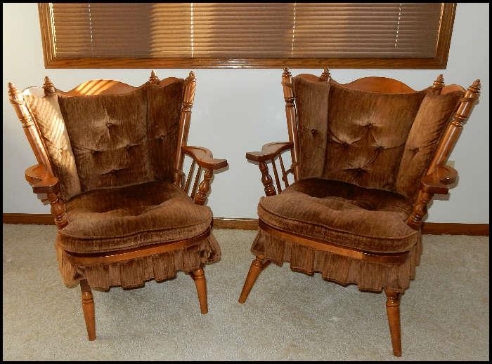 Early American chairs.