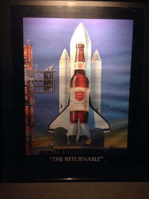 Lone Star Beer Poster