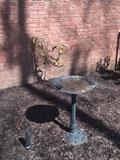 BIRDBATH AND LAWN DECOR